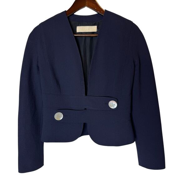 Valentino Virgin Wool Jacket in Navy size 6 - Picture 1 of 6